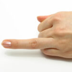 one finger